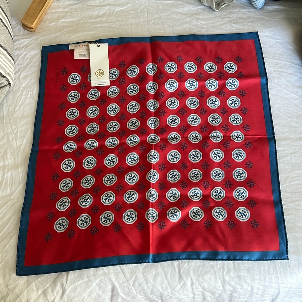 NWT Tory Burch silk scarf / neckerchief
